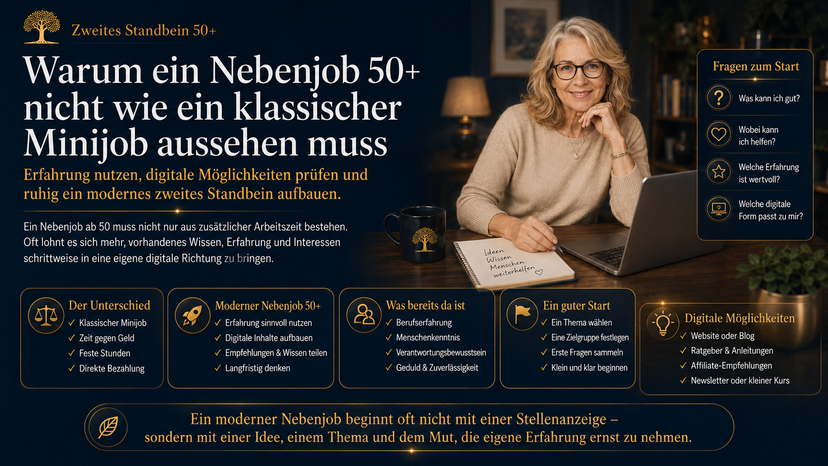 Warum ein Nebenjob 50+ nicht wie ein klassischer Minijob aussehen muss